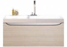 Тумба подвесная с раковиной Aqwella Verona 80 см Ver.01.08/А, акация