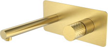 Boheme Смеситель для раковины Stick, настенный, матовое золото 125-MG