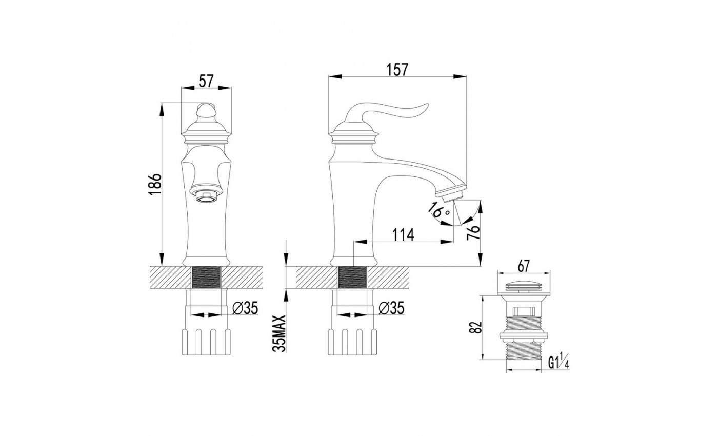 Приобрести lemark смеситель для раковины brava, золото lm4706g