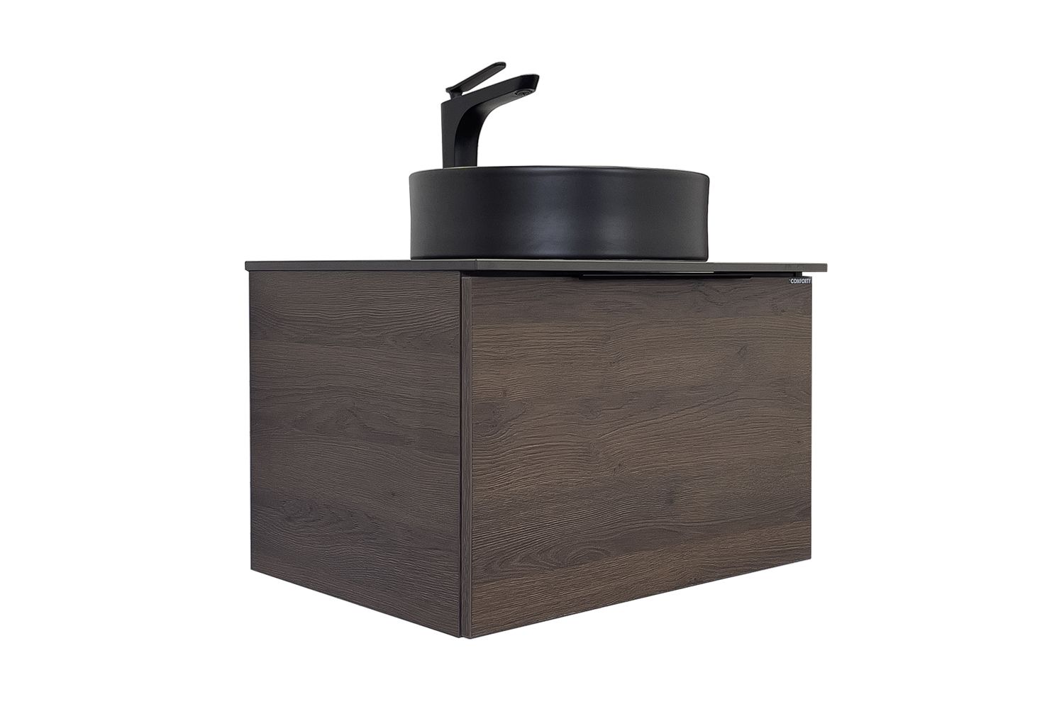 Приобрести сomforty тумба со столешницей и раковиной "портленд-60" дуб шоколадно-коричневый с раковиной 9110mb