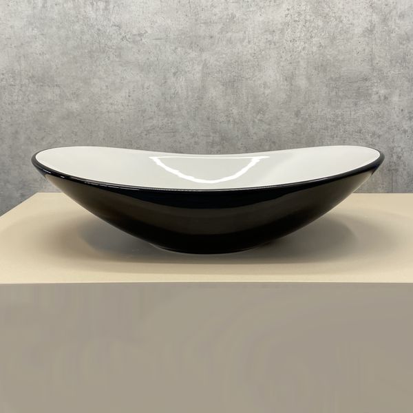 Приобрести comforty раковина 7811abw 62х34 см, черный/белый