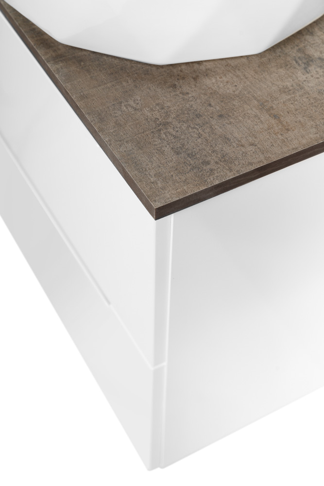 Приобрести belbagno тумба со столешницей etna 60 см, подвесная bianco lucido