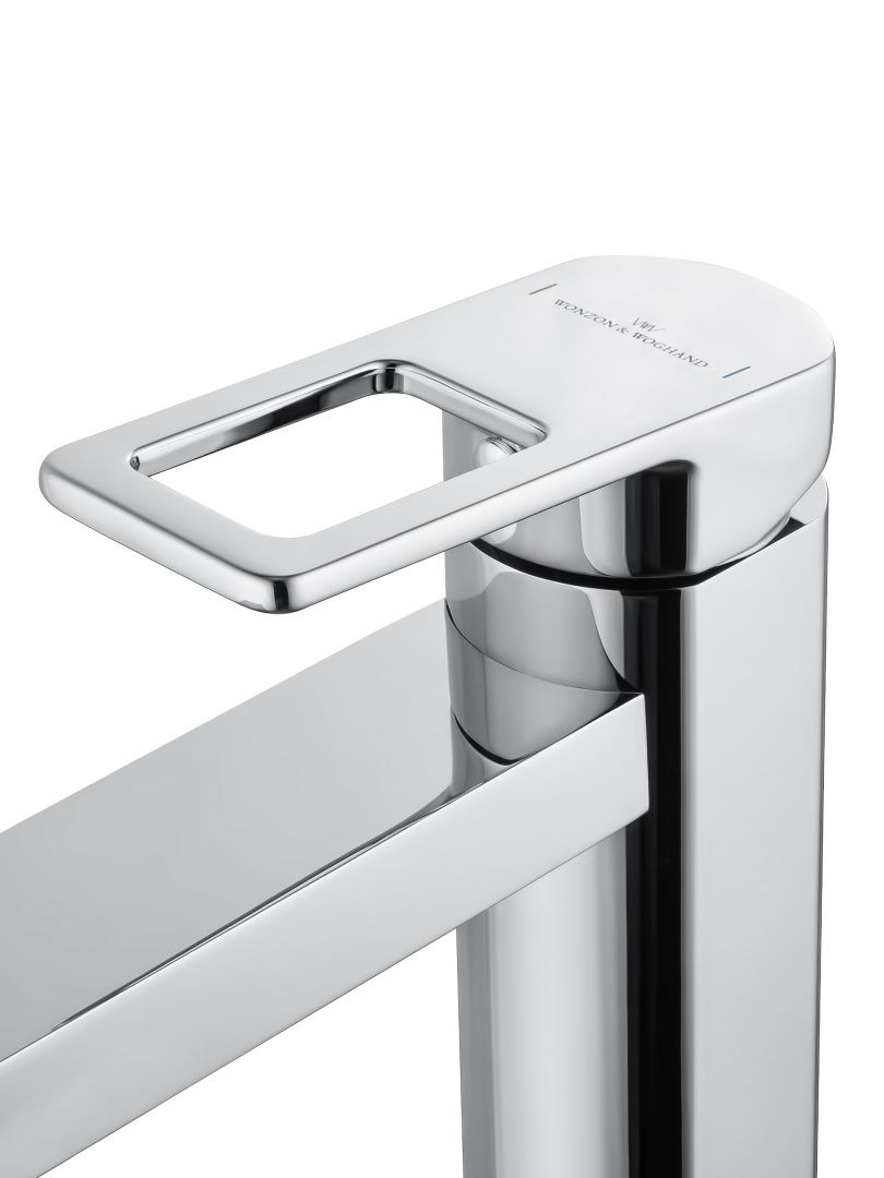 Приобрести смеситель для раковины высокий wonzon & woghand frame, хром (ww-88239010-cr)