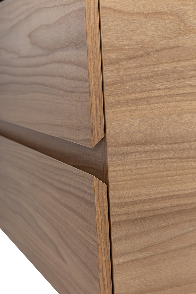 Приобрести cezares тумба со столешницей molveno 46 100 см noce chiaro, черный molveno 46-100-2c-so-nc