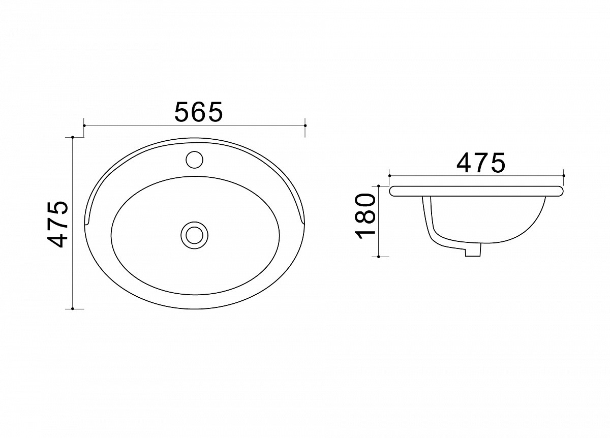 Приобрести azario раковина встраиваемая, 56,5х47,5см, белая az-404