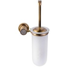 Boheme Ершик для унитаза Royale Cristal, бронза\белый 10933-BR