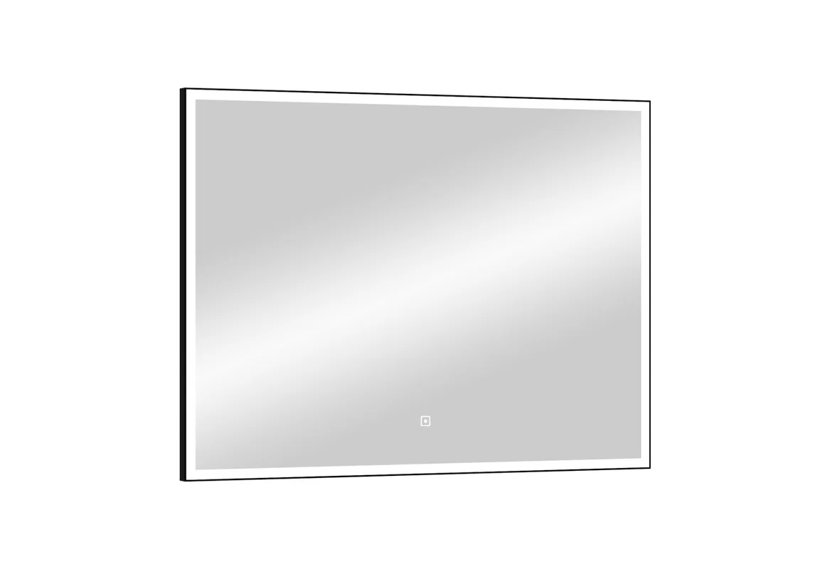 Приобрести continent зеркало с подсветкой sting black 100х70 см, черное