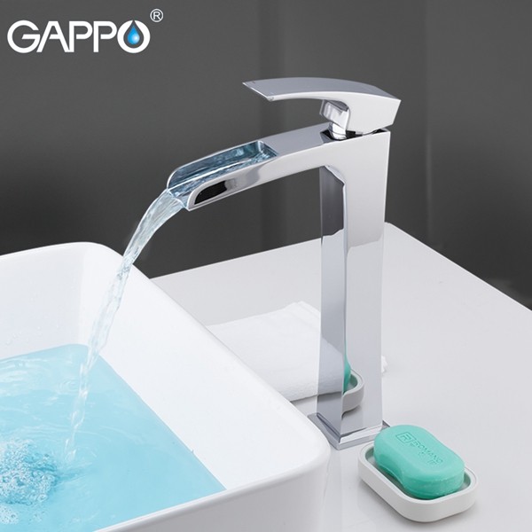 Приобрести gappo смеситель для раковины g1007-21, высокий, хром 94928