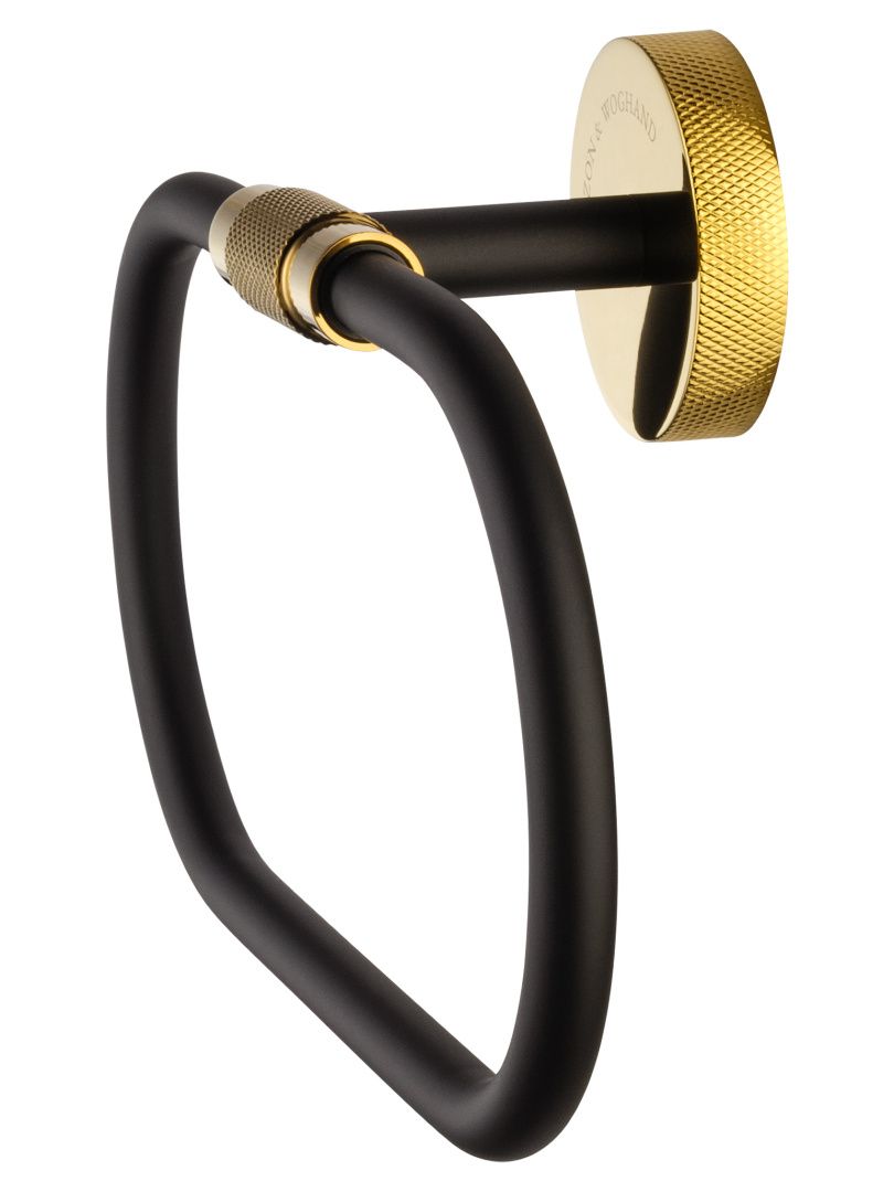 Приобрести кольцо для полотенец wonzon & woghand majestic, черный/золото (ww-9213)