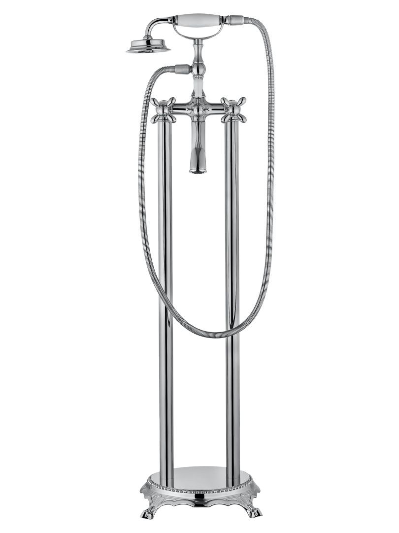 Приобрести смесители напольные для ванн и раковин wonzon & woghand retro, хром (ww-88649020-cr)