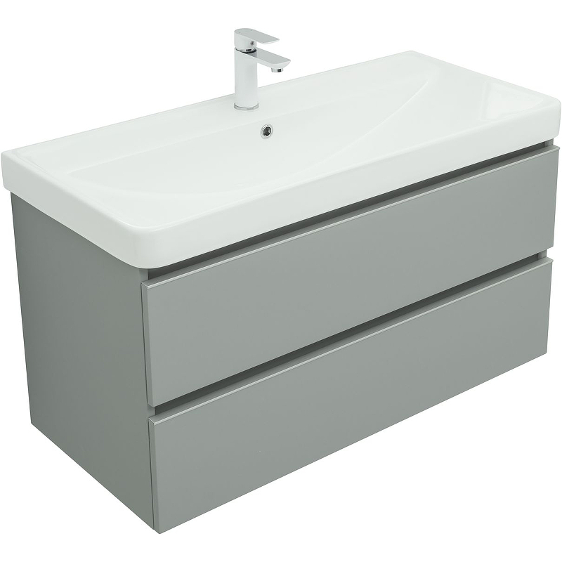 Приобрести aquanet тумба с раковиной вега 100 см, мисти грин