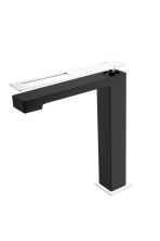 Boheme Смеситель для раковины Q, высокий, черный\хром 142-BCR