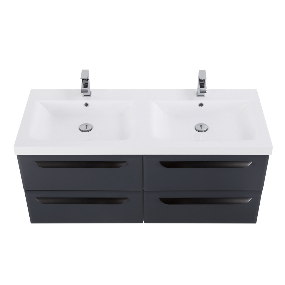 Приобрести cezares тумба подвесная с раковиной eco 120 см grafito, графит eco-1200-4c-so-2-gr-p