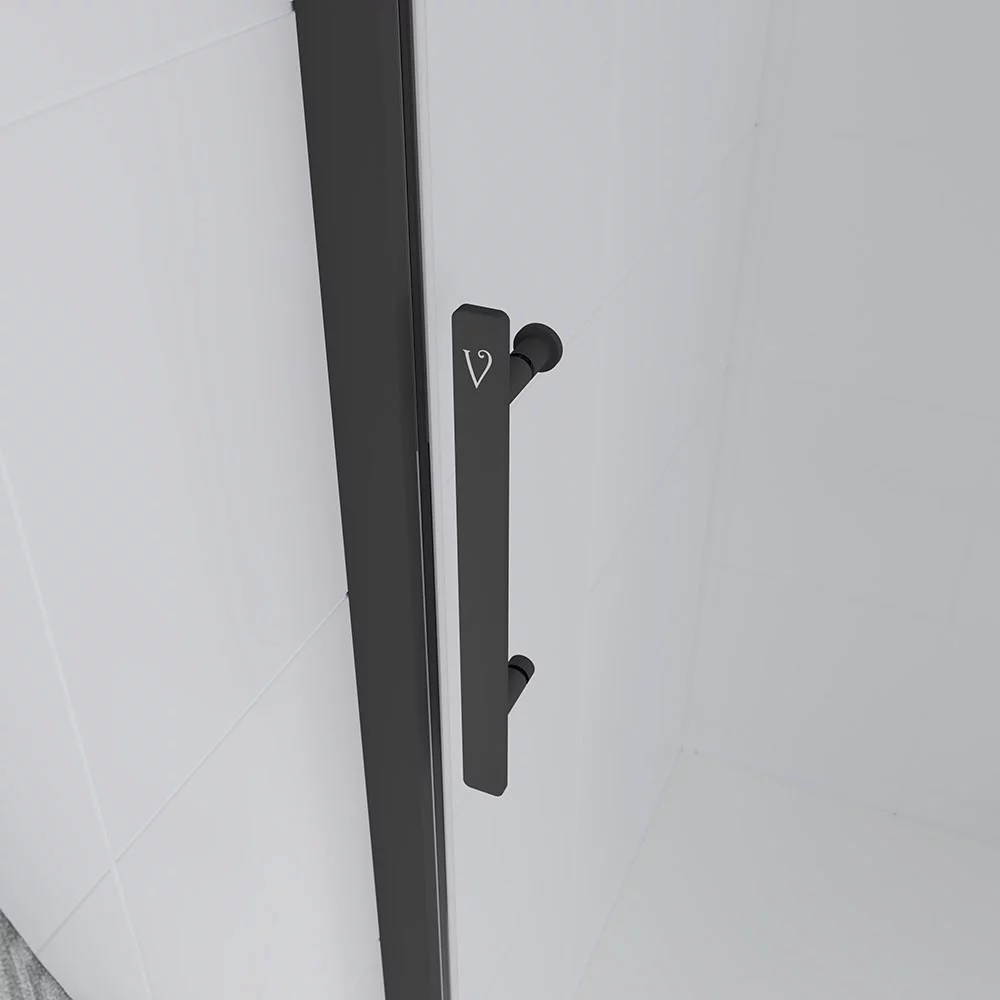 Приобрести veconi душевая дверь evo 140x195 см, черная матовая, тонированное матовое e1-b-140-12-c9