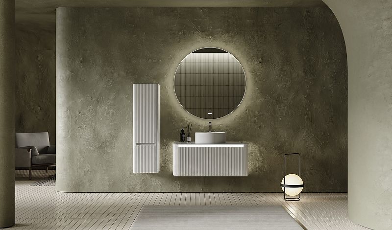 Приобрести jorno зеркало solo 100 см, с подсветкой, датчик движения, часы