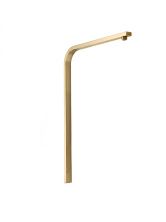 Удлиненная квадратная трубка для душевых систем WONZON & WOGHAND, Брашированное золото (WW-LY001-BG)