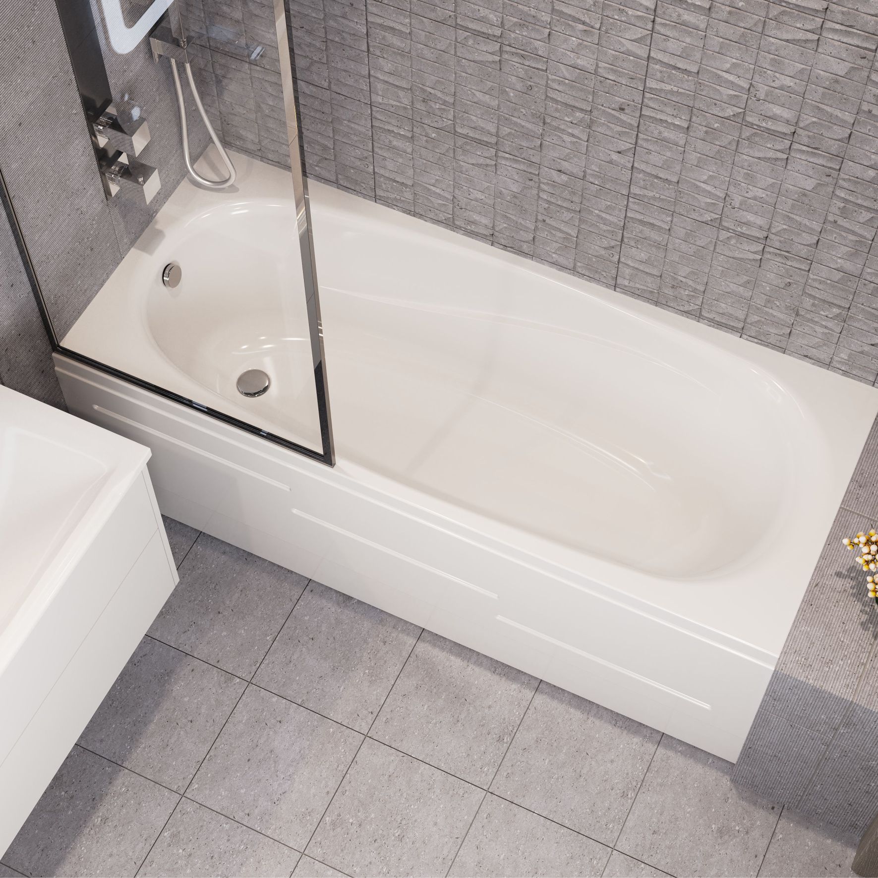 Приобрести mirsant ванна акриловая nova easy 170*70 см, белая, ут000082098