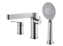 BelBagno Смеситель на борт ванны DELTA , сатин DEL-BVD3-IN