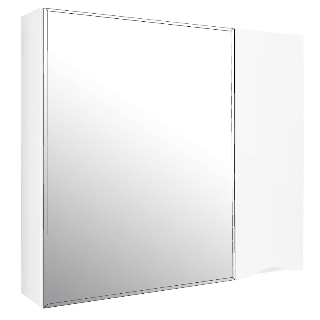 Приобрести зеркало шкаф loranto santorini 70 см, правое, белое cs00086998