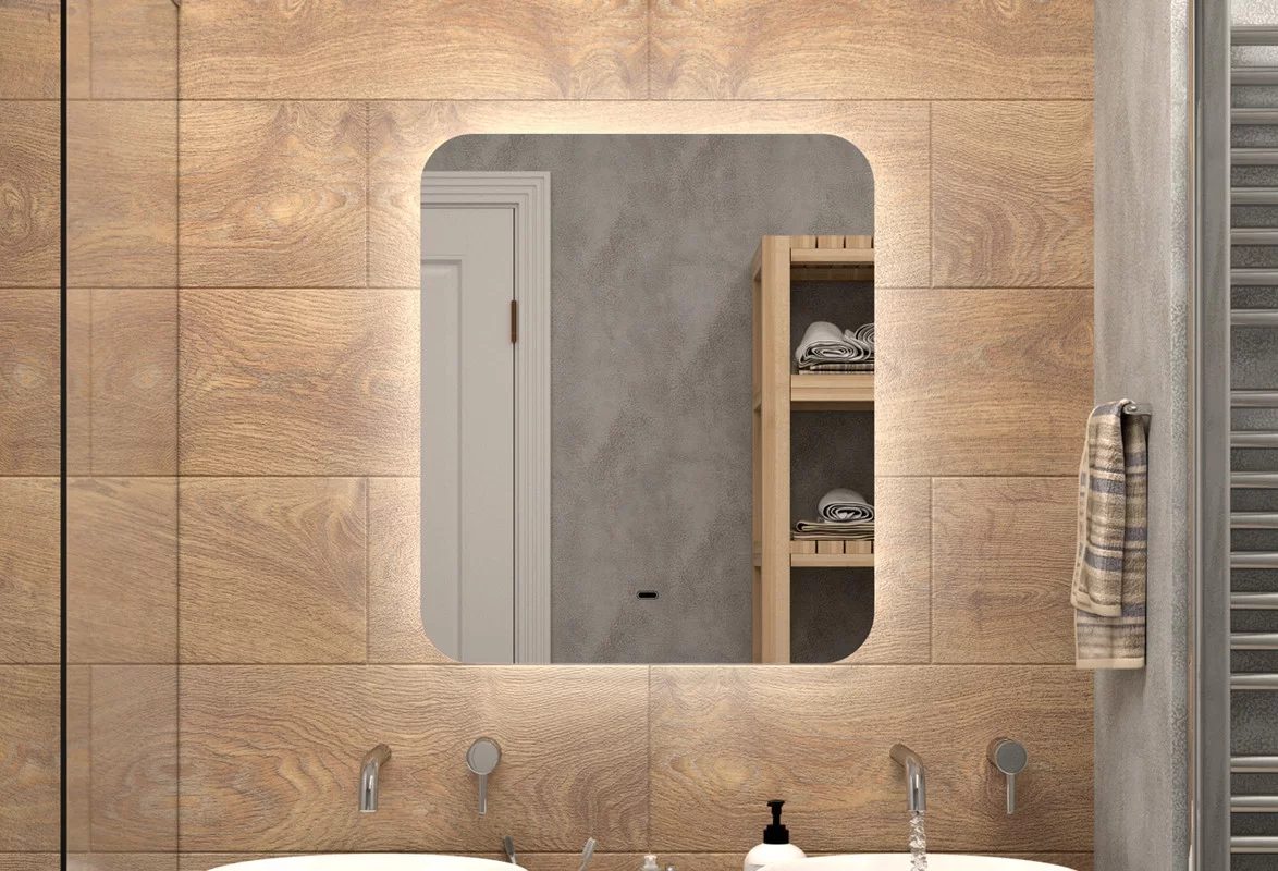 Приобрести continent зеркало с подсветкой burzhe60х70 см, белое