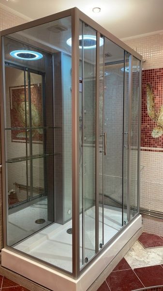 Приобрести frank душевая кабина f504-1, прямоугольная, пристенная