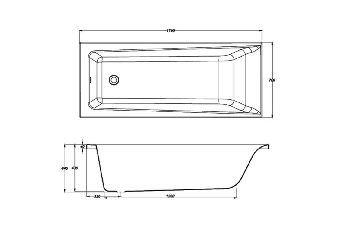 Приобрести акриловая ванна cersanit lorena 170x70 см