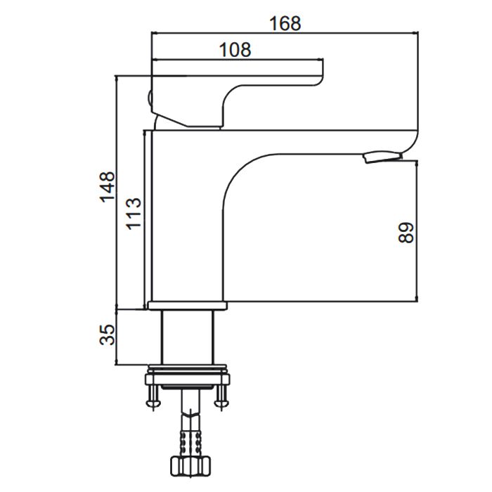 Приобрести gerhans смеситель для раковины k15, хром k11015