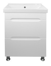 Loranto Тумба напольная с раковиной Арфа 60/2 Н, без подсветки, беая (CS00052134)