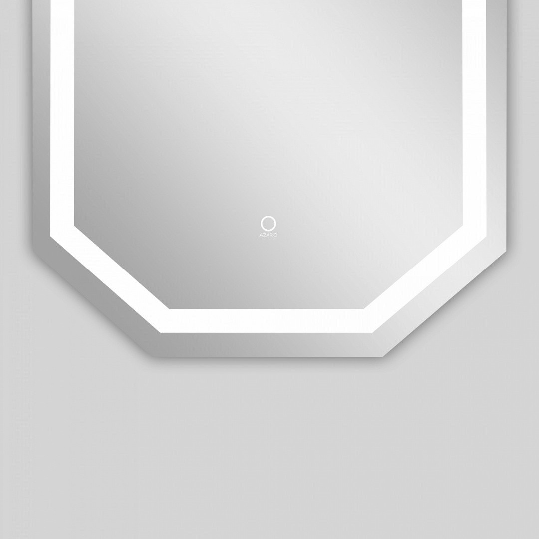 Приобрести azario зеркало 100х60 см, белый, сенсорный выключатель, диммер, az-z-097cs