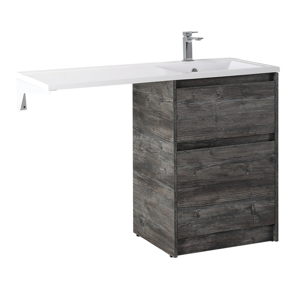 Приобрести belbagno тумба с раковиной kraft 120 см, напольная kraft-lvd-58/120-r pino pasadena, белая раковина