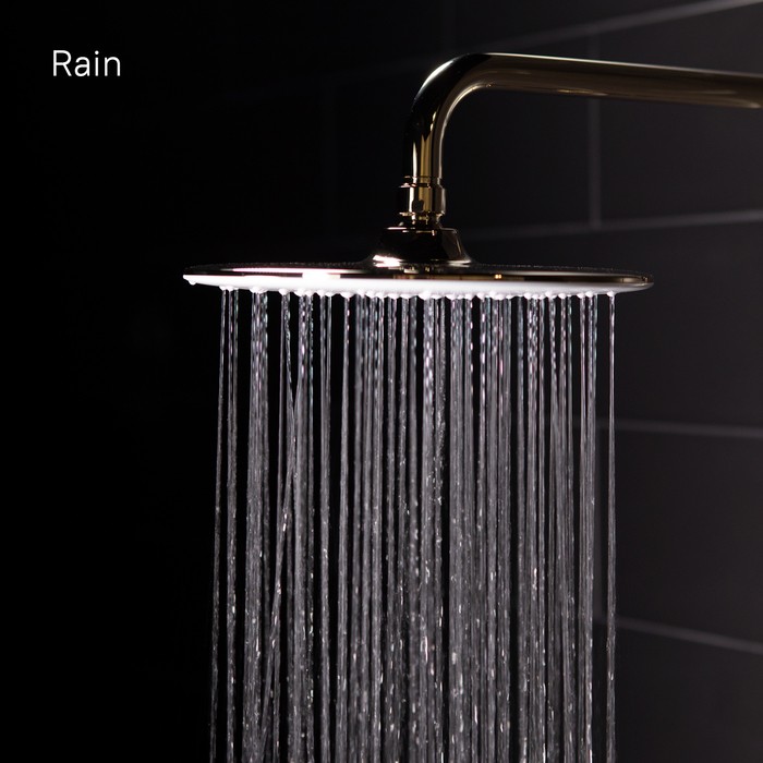 Приобрести iddis душевая система cloud, круглая d-218мм, белый\золото clowg00i06