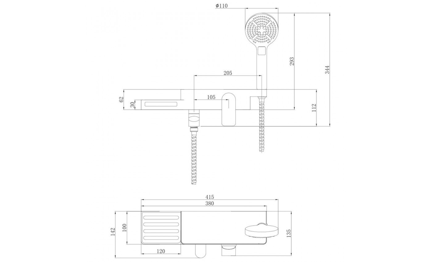 Приобрести lemark смеситель для ванны unibox, белый\хром lm6914cw
