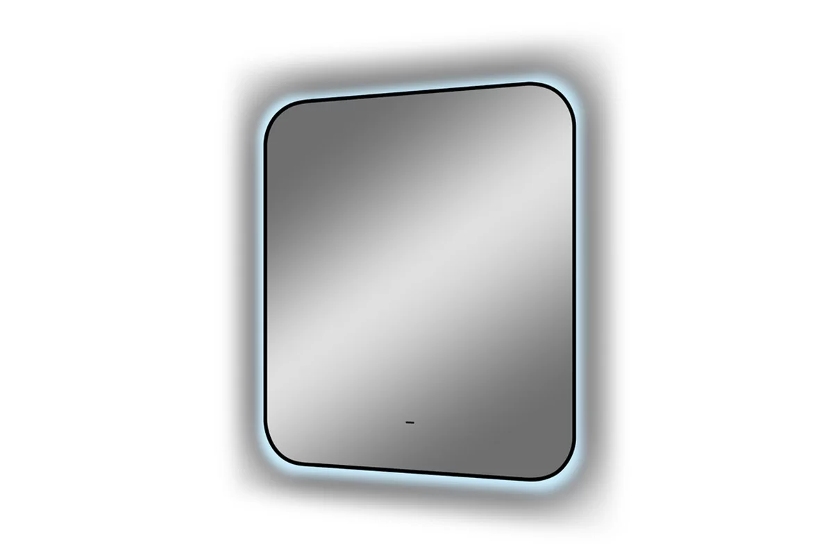 Приобрести continent зеркало с подсветкой torry 60х70 см, черное