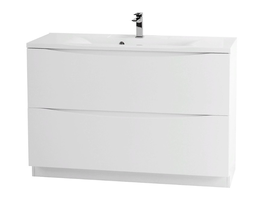 Приобрести тумба напольная с раковиной belbagno marino-1000-2c-pia-bl-p 100 см, белый