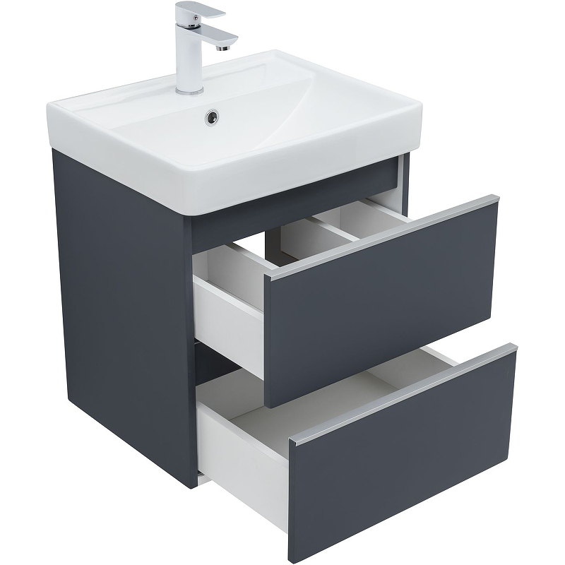 Приобрести aquanet тумба с раковиной вега 50 см, маренго