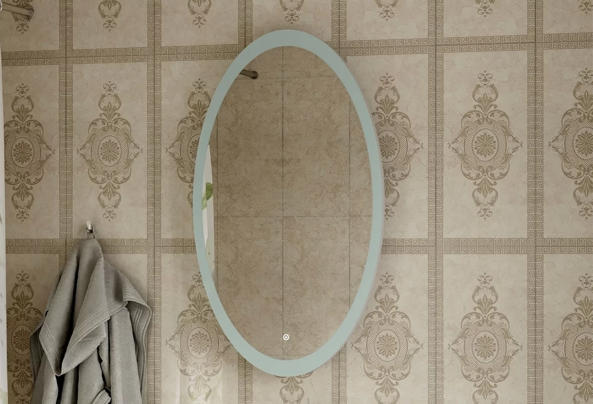 Приобрести continent зеркало с подсветкой lily 60х100 см, белое