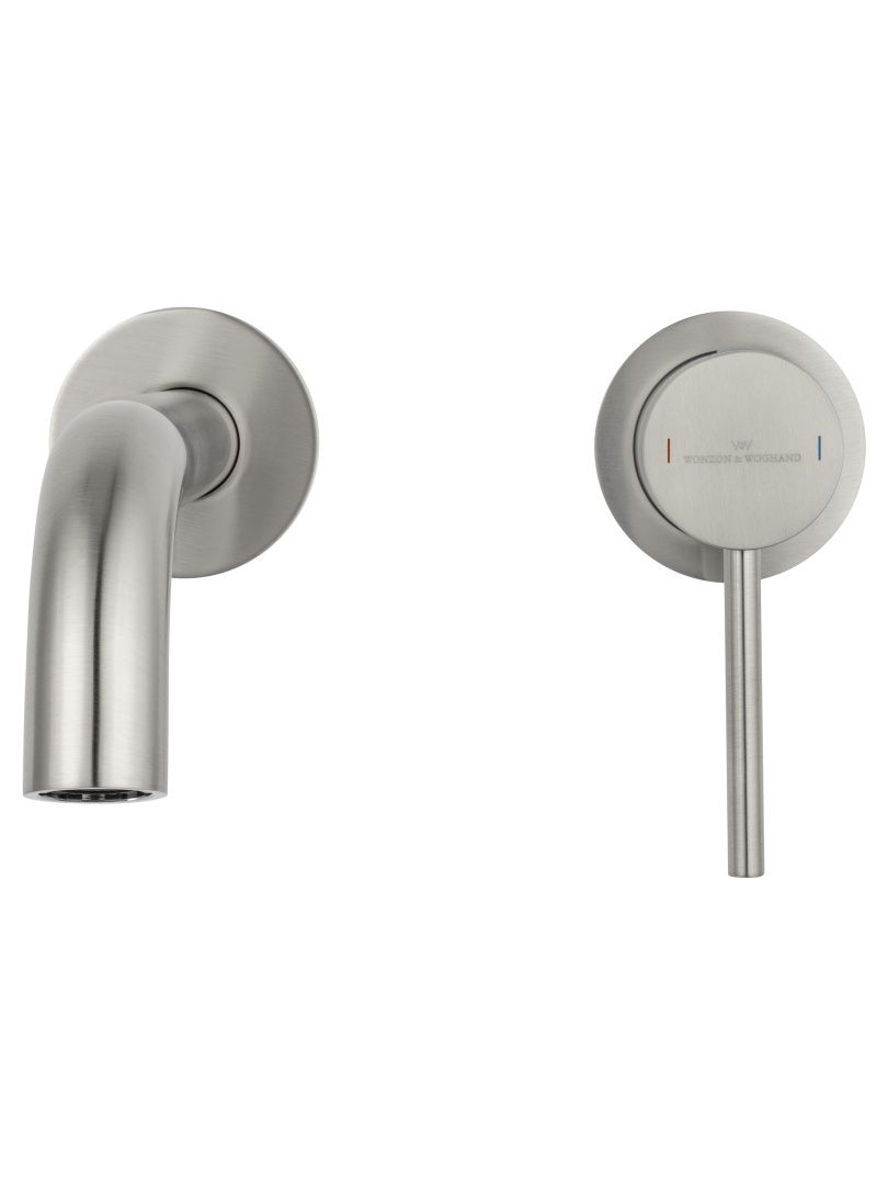 Приобрести смеситель для раковины встраиваемый wonzon & woghand stick, брашированный никель (ww-88869017-bn)