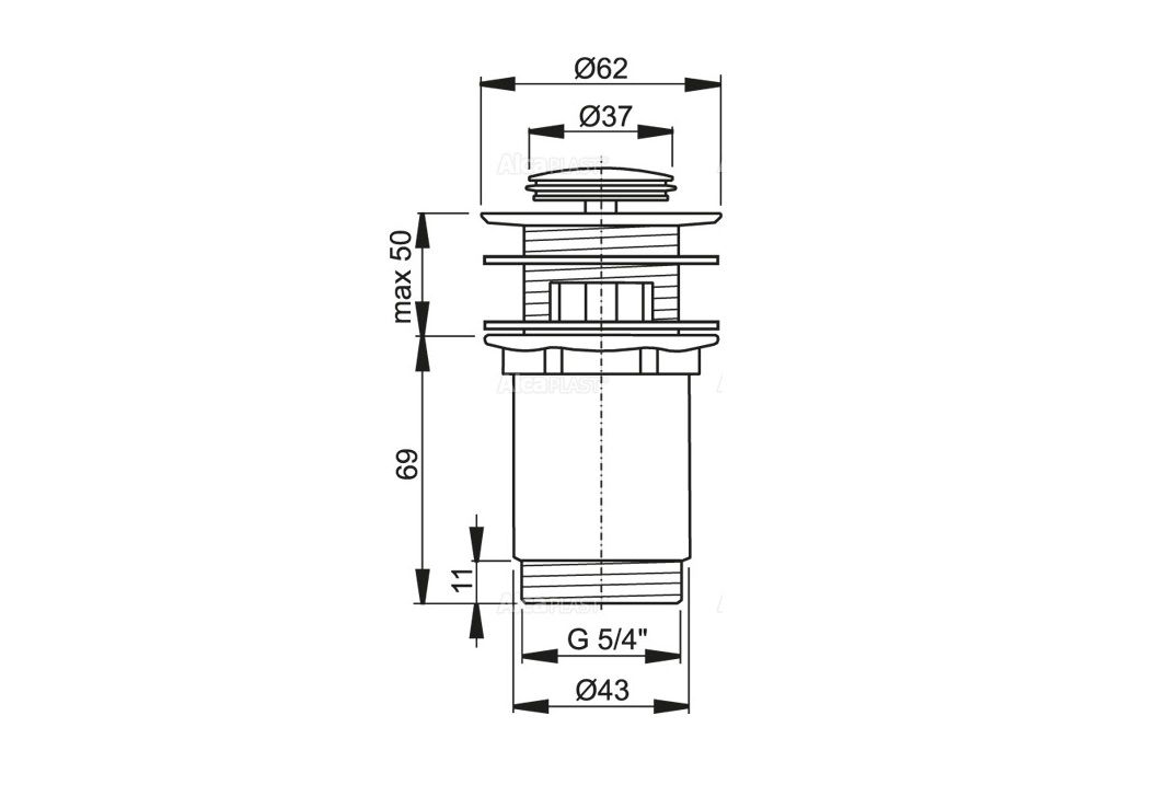 Приобрести донный клапан alcaplast a391