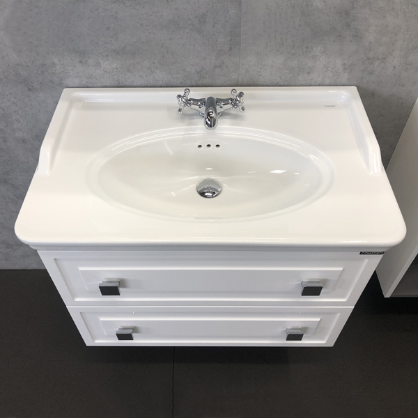 Приобрести сomforty тумба с раковиной "феррара-80" белый глянец