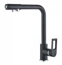 Смеситель для кухни ViEiR Kitchen 345 мм, с подключением к фильтру, черный V15008C