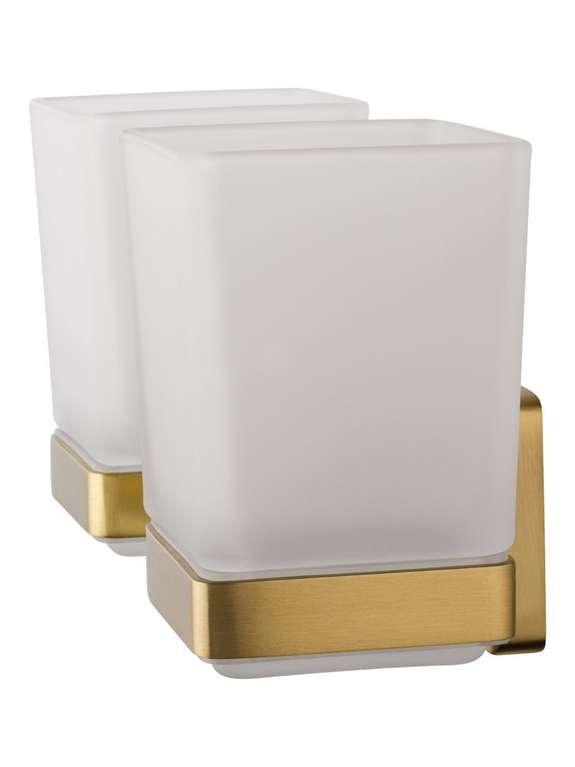 Приобрести два стакана для зубных щеток с держателем wonzon & woghand roma, бронза (ww-7228)