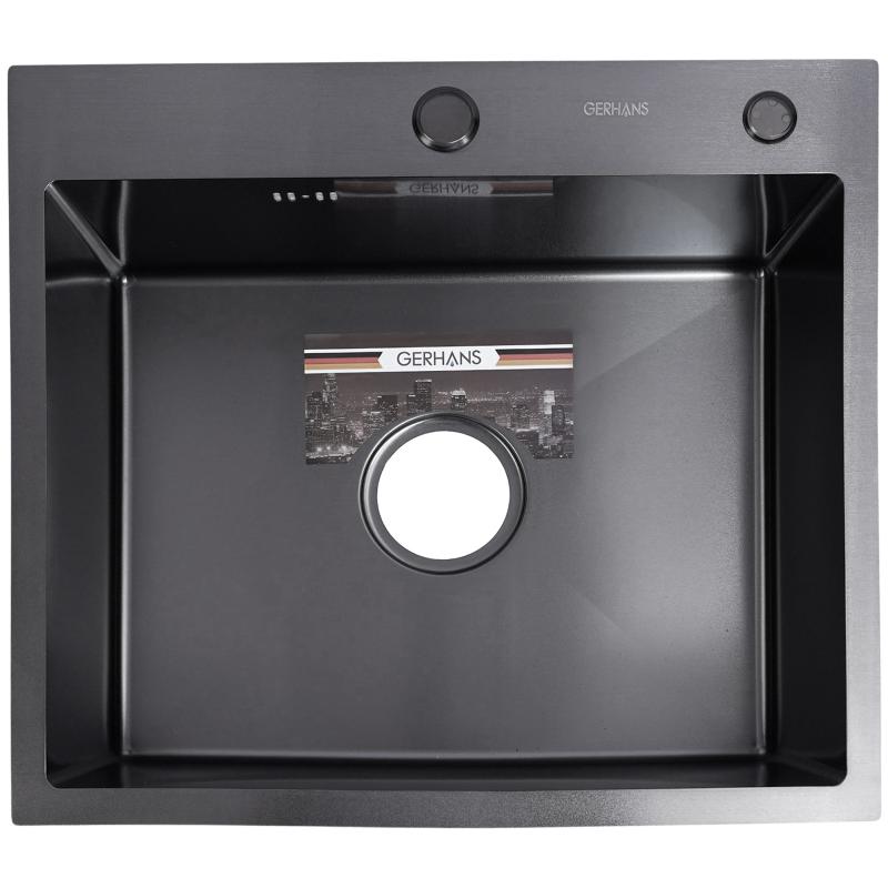 Приобрести gerhans кухонная мойка 60х50 см, графит
