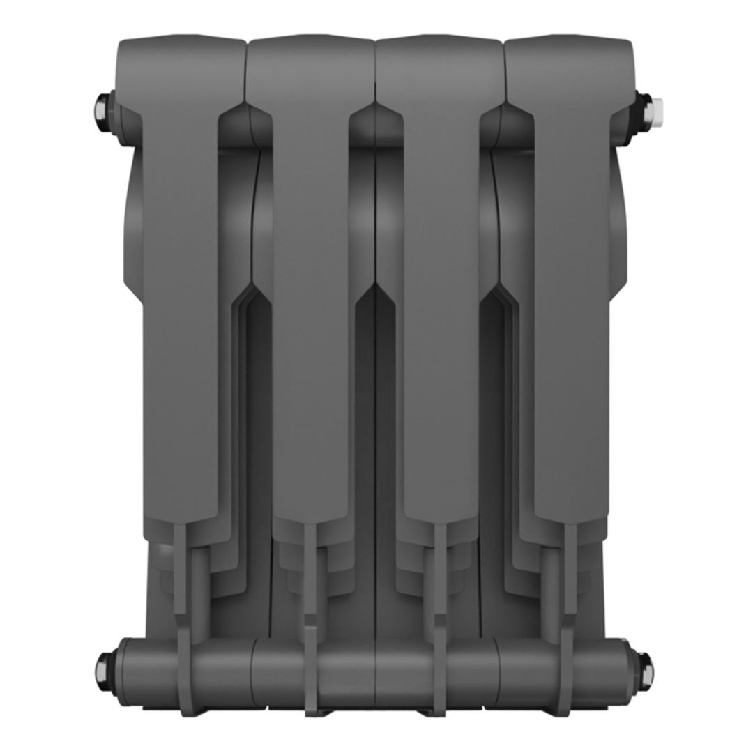 Приобрести royal thermo радиатор биметаллический biliner 350 /silver satin ( серебристый ) - 4 секц.