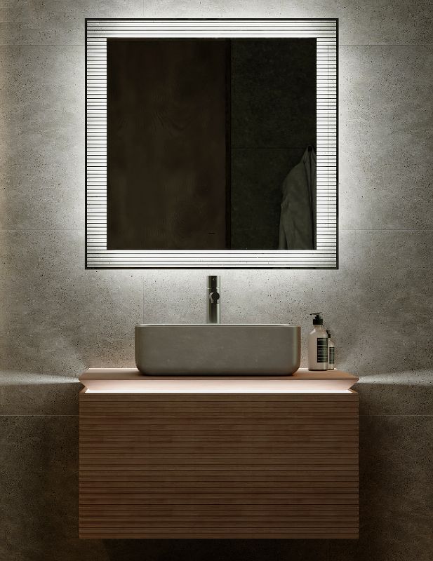 Приобрести jorno зеркало karat 80 см, с подсветкой, датчик движения, белое