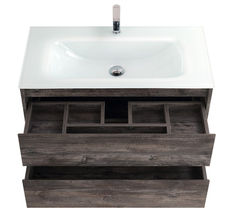 Приобрести тумба подвесная с раковиной belbagno kraft-1000-2c-so-pp 100 см, pino pasadena