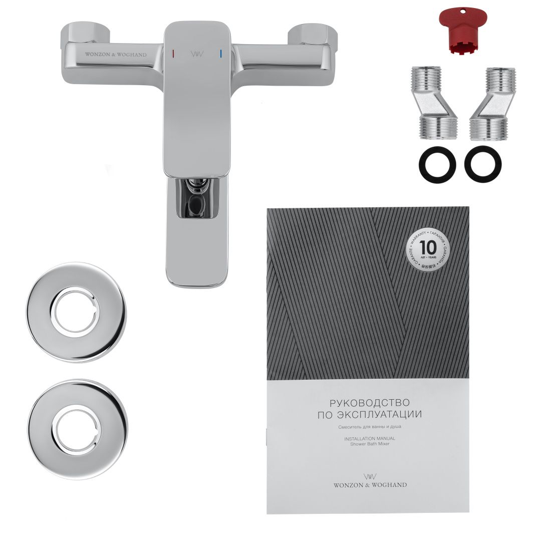 Приобрести смеситель для ванны wonzon & woghand arnie, хром (ww-693101-cr)