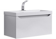 Тумба подвесная с раковиной Aqwella Verona 80 см Ver.01.08/W