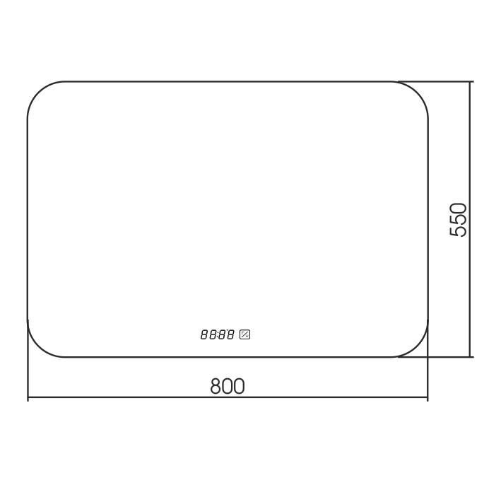 Приобрести azario зеркало стив 91,5х68,5 см c подсветкой, сенсор выключатель, подогрев фр-00001020