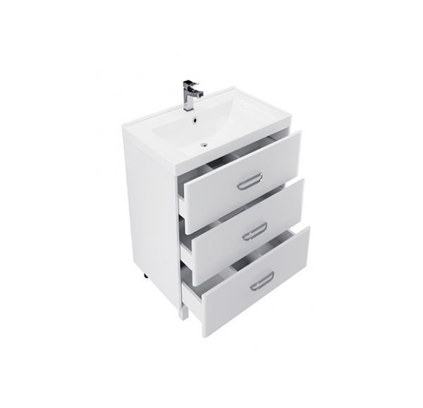 Приобрести mirsant тумба напольная с раковиной fuji 60см.