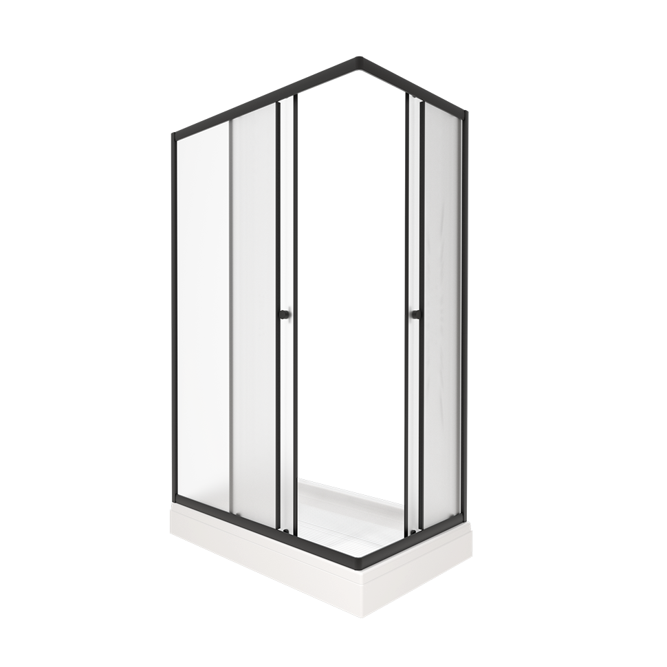 Приобрести triton душевое ограждение вента бв 120x80 см, черное щ0000054478